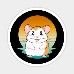 adorable Hamster Lover birthday cool splotch paint Magnet